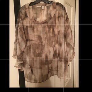 Chico’s L/XL pretty poncho style top